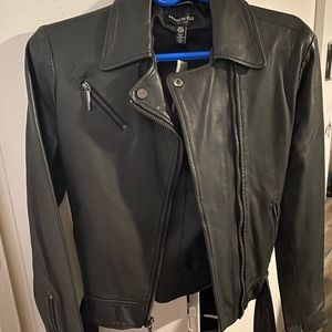 Kenneth Cole black leather jacket